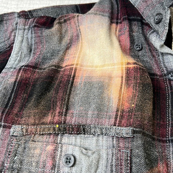 ⭐️Adorned Crown Textile altered custom flannel the soul felt it’s worth shirt - Picture 10 of 12